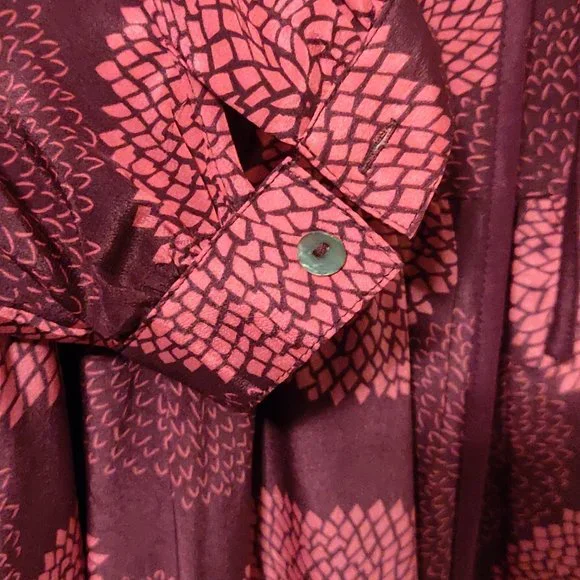 Girls From Savoy Bouquet Toss 100% Silk Dress by Anthropologie SIZE 4 - Picture 5 of 8